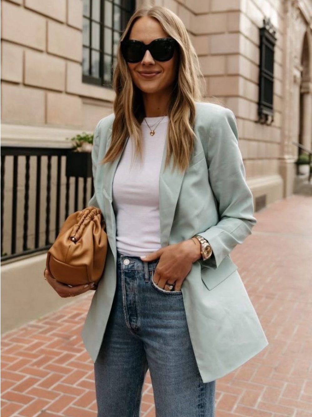 NWT Princess Polly Mint Green Tailored Blazer Size 4